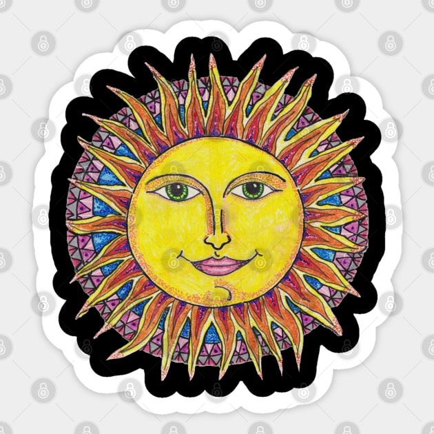 Sun Shines Down on me Sticker by LowEndGraphics